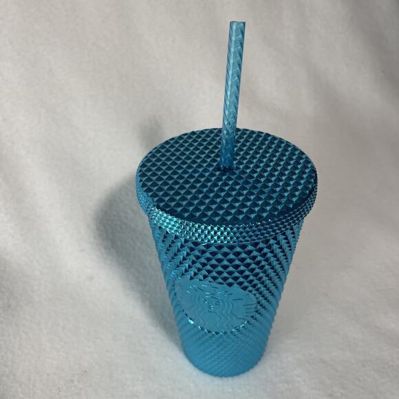 Starbucks’s Studded Blue 16 Oz Cold Cup - Picture 3 of 6